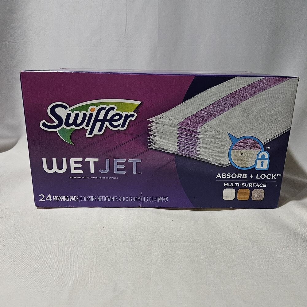 Swiffer WetJet Multi-Surface Mopping Pad Refills 24 Count New Sealed